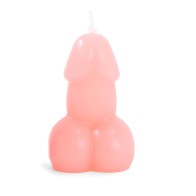 Vela Con Forma De Pene Color Rosa