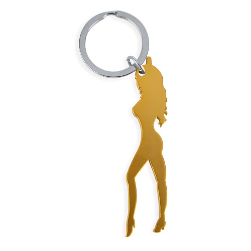 Diablo Picante Keychain Woman Silhouette