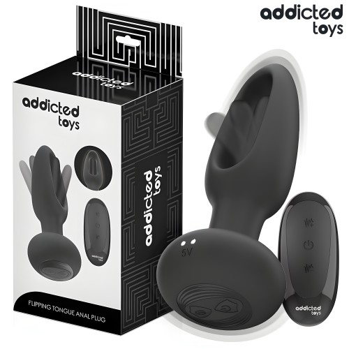Addicted Toys Vibrating Anal Plug with Tongue Motion - Ultimate Pleasure