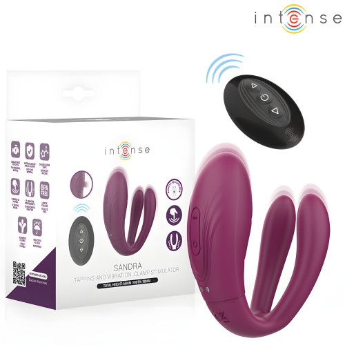 Intense - Sandra Vibrador & Estimulador De Pinzas Con Golpeteo Control Remo