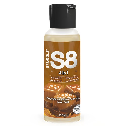 - S8 4 En 1 Lubricante Postre Chocolate Y Caramelo Salado 125 Ml