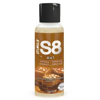 - S8 4 En 1 Lubricante Postre Chocolate Y Caramelo Salado 125 Ml