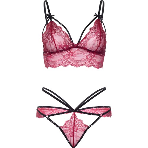 Leg Avenue Set Bra + Thong Burgundy L