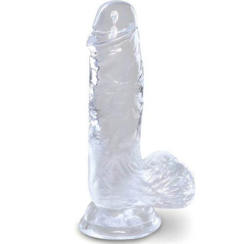 Clear Realistic Penis with Testicles
