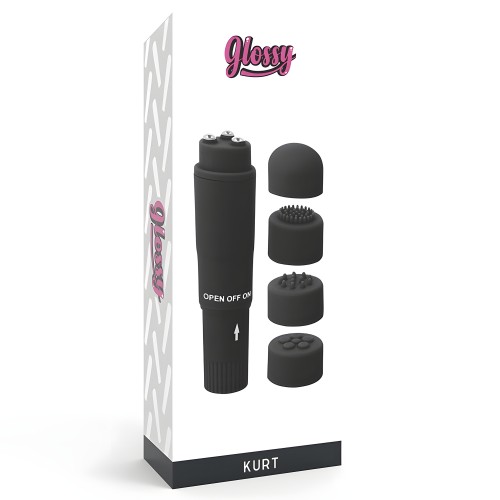 Pocket Kurt Masajeador Negro Glossy