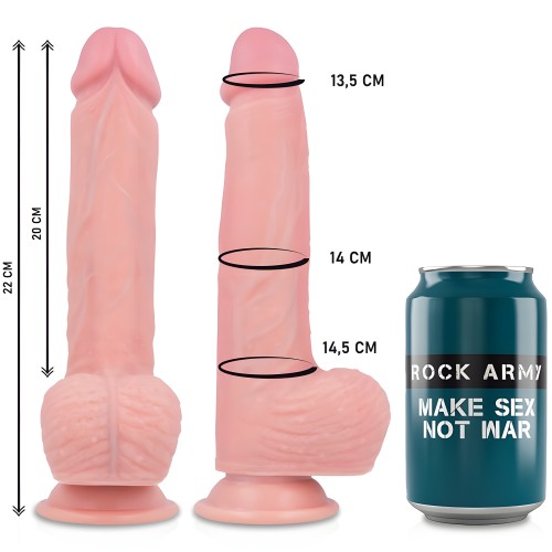 Vibrador Realista Rotador Hawk Rock Army
