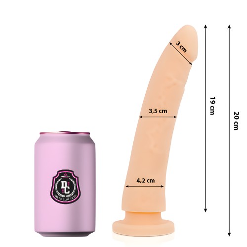 Delta Club - Dildo Realista Natural Silicona Medica 20 Cm -o- 4 Cm