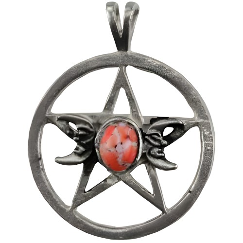 Amuleto Pentagrama de Triple Luna