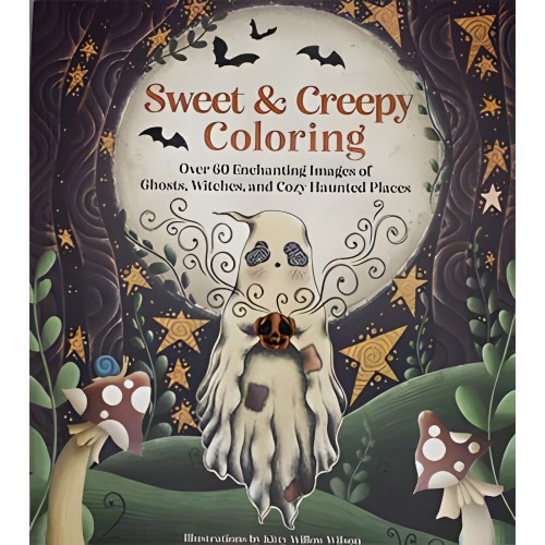 Sweet & Creepy Coloring Book