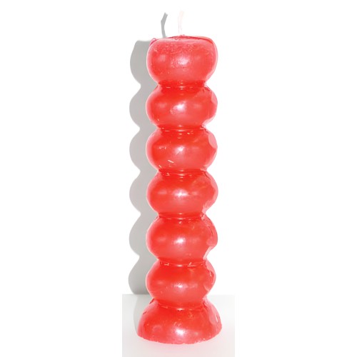 6 1/2" Red Seven Knob Candles | Empower Your Spells