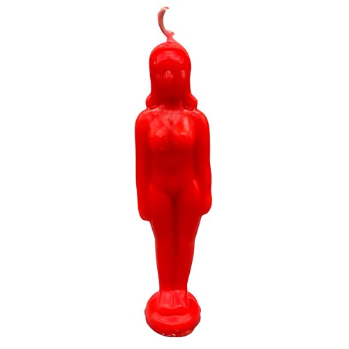 6 3/4" Red Woman Candle - Empower Your Rituals