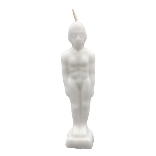 6 3/4" White Man Candle