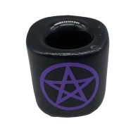 Pentagram Black Ceramic Holder