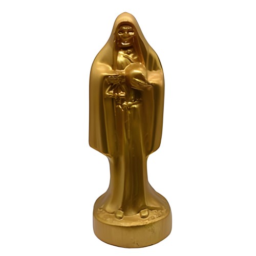 Vela de la Santa Muerte de 10\" Dorada