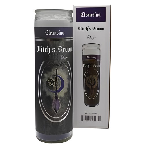 Vela en Tarro de Escoba de Bruja 90 hr - Sálvia