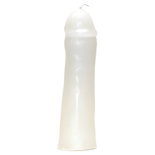 6 1/2" White Male Gender Candle - Power of Intention
