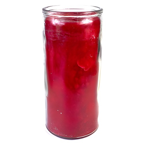 Vela de tarro roja de 14 días