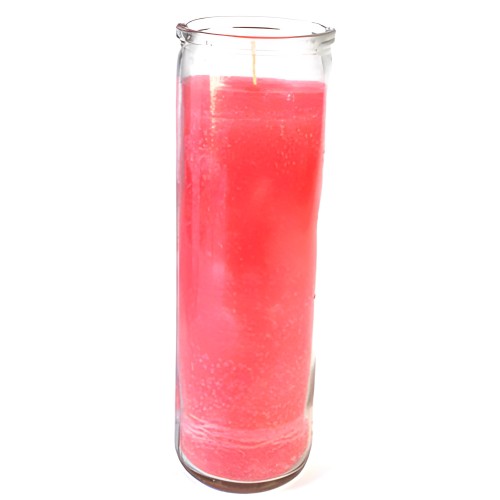Vela de Tarro Rosa de 7 Días para Intenciones Espirituales