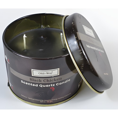 Black Chicken Quartz Candle | Spiritual Cleansing