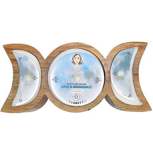 Mother Love & Abundance Triple Moon Candle