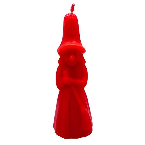 6"-7" Red Witch Candle - Figure Candles