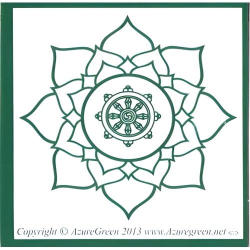 Calcomanía Rueda de Buda