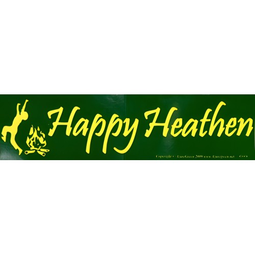 Pegatina de Parachoques Happy Heathen