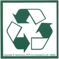 Pegatina del Símbolo de Reciclaje