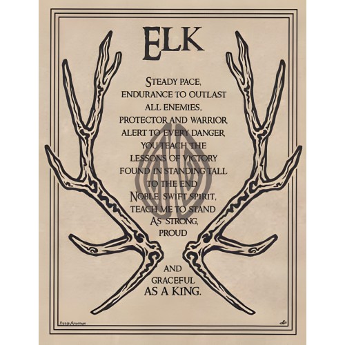 Póster de Oración de Alce