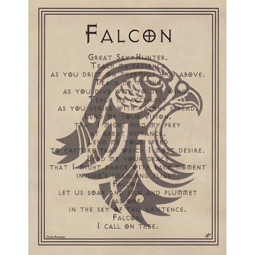 Falcon Prayer Poster