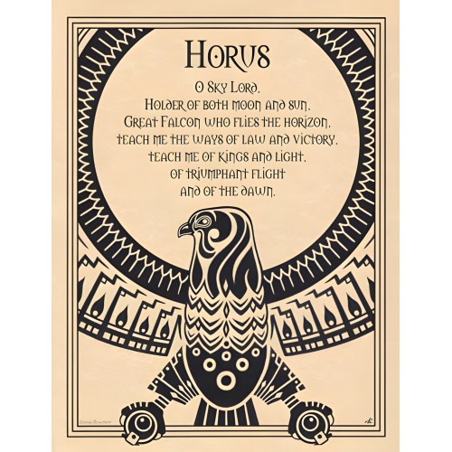 Póster de Horus - Celebra la Mitología Egipcia Antigua