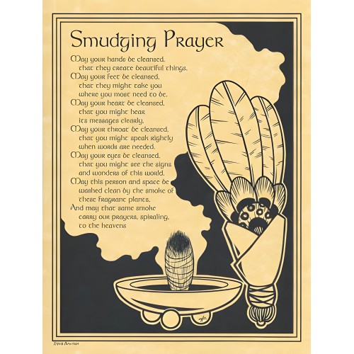 Póster de Oración para Smudging