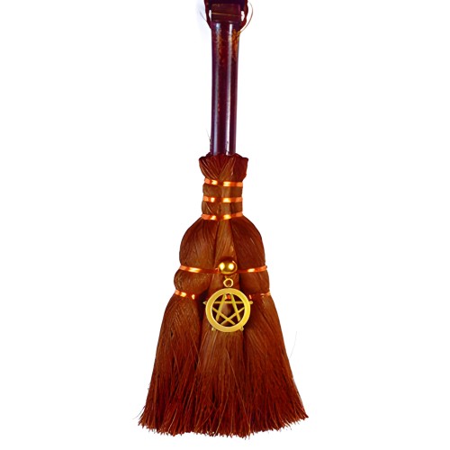 9 1/2" Pentagram Broom for Rituals