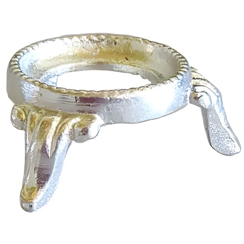 Soporte para Bola de Reflexión de Zinc Plateado