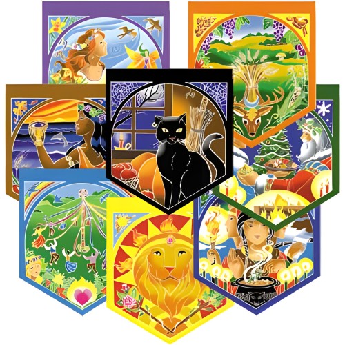 Banderas de Oración Rueda del Año