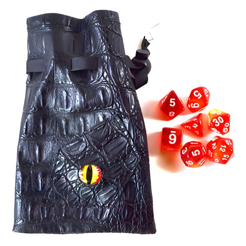 Dados de Juego Red/ Amarillo Eye Bag - Colores Vibrantes