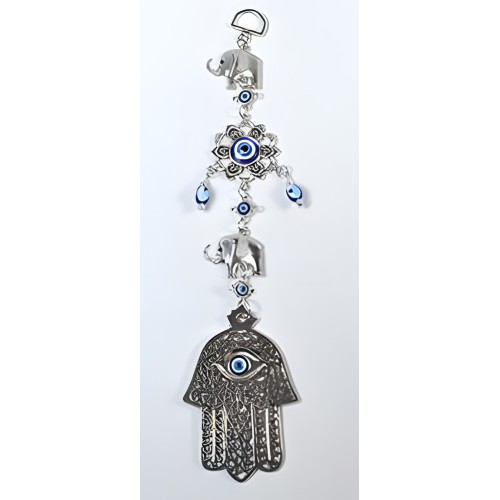Elephant Evil Eye Wall Hanging
