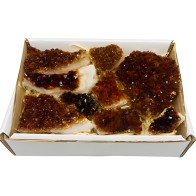 ~2kg Flat of Citrine Points - Unique Beauty