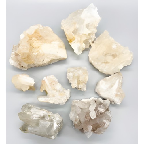 Flat of Quartz - Healing Stones 3-6"