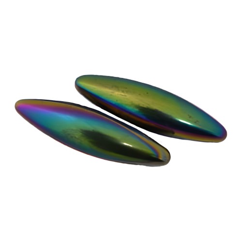 Ovalado de Hematites Magnéticas Arcoíris (Set de 2)