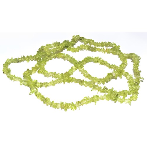 32" Peridot Chip Necklace