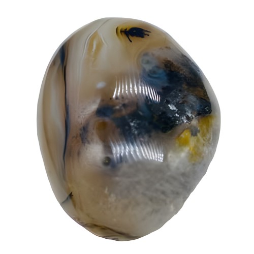 Dendritic Agate Worry Stone