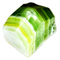 Green Calcite Top Polished Point - Balance & Luck
