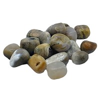 1 lb Dendritic Agate Tumbled Stones - Healing