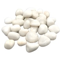 1 lb White Tumbled Agate Stones