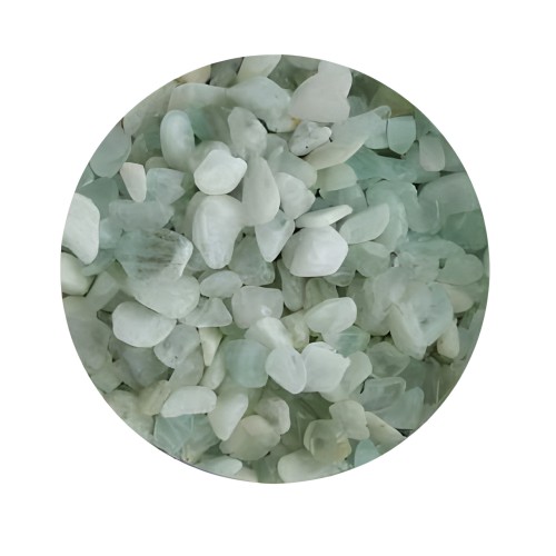 Stones, Crystals, and Gems - 1 lb Aquamarine Tumbled Stones