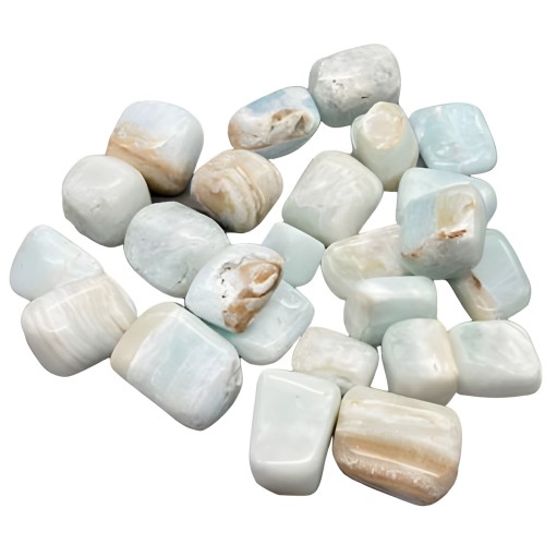 Caribbean Calcite Tumbled Stones 1 lb - New Beginnings