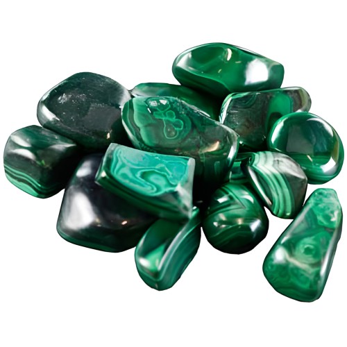 1 lb Malachite Tumbled Stones