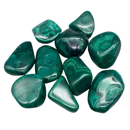 Malachite Pebbles 1 lb