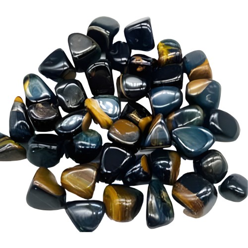 1 lb Blue Tiger's Eye Tumbled Stones